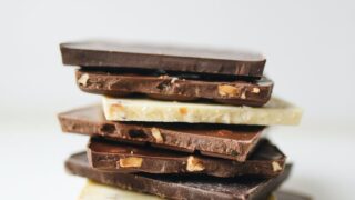 photo of stacked chocolates
